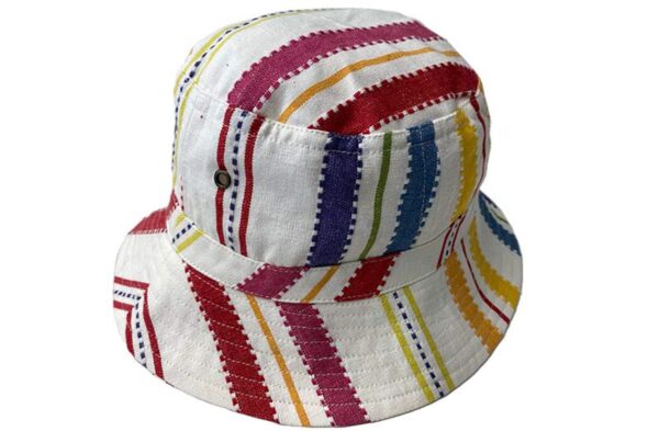 Bucket hat beachcombing stripe by Decks and Stripes Ireland