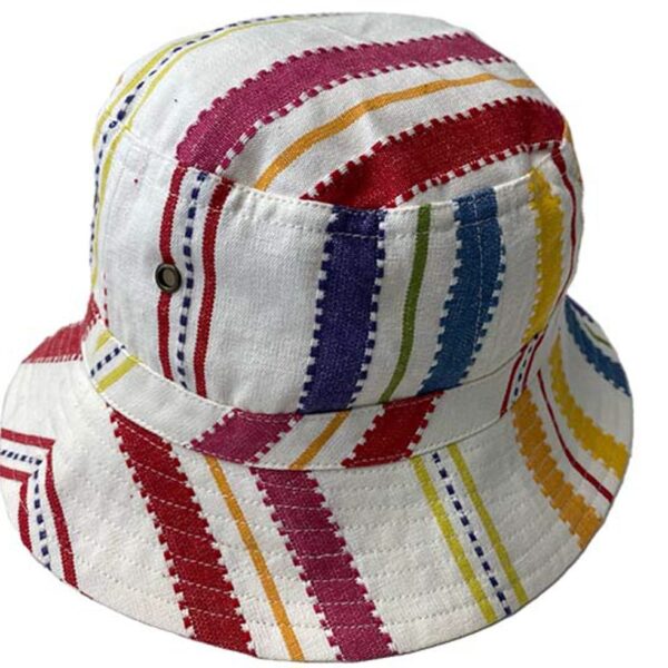 Bucket hat beachcombing stripe by Decks and Stripes Ireland