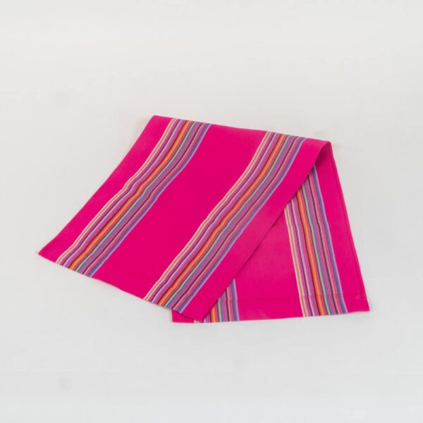 Scuba fabric, pink, purple, lavender, blue, grey and orange stripes by Decks and Stripes Ireland